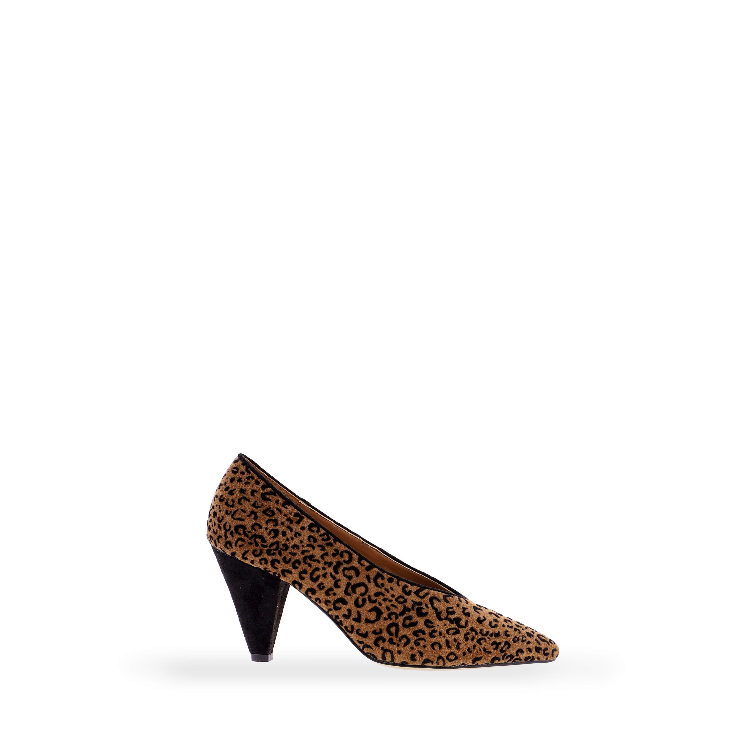 Zapatos de Fiesta EFERRI - Zapato de Tacón Moraches - Animal Print Leopardo Tacones Medios