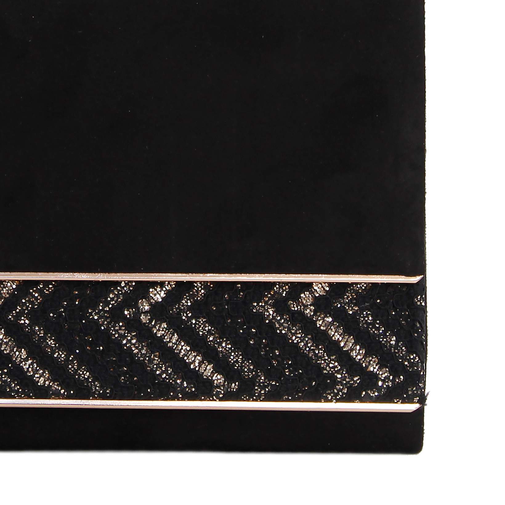 Bolso de Fiesta Eferri Elegante de Antelina con Cierre Magnético Clutch con Bolsillo para Llaves y Cadena para Colgar