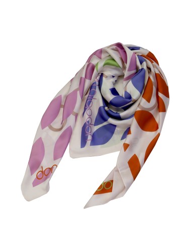 Pañuelo para mujer Don Algodon Miconos cuadrado multicolor