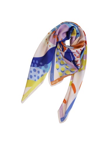 Pañuelo para mujer Amichi Ofelia cuadrado multicolor