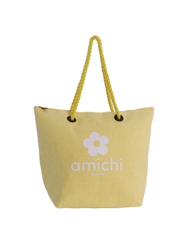 Bolso de playa para mujer Amichi Onfalia de rafia