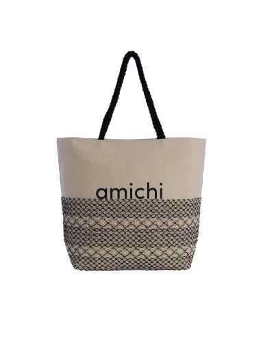 Bolso de playa para mujer Amichi Ophelia de lona multicolor