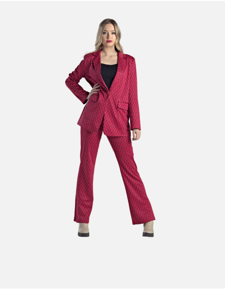 Traje de cheap chaqueta mujer rojo