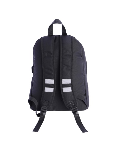 Mochila para hombre ROUTE 66 Marc de nylon negro con cremallera