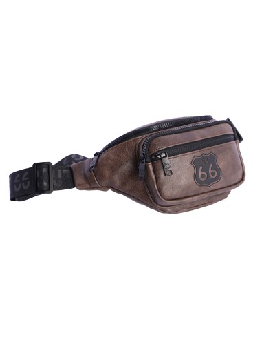 Riñonera para hombre ROUTE 66 Ruben de piel...