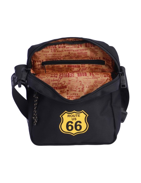 Bolso bandolera para hombre ROUTE 66 Joan de nylon con cremallera
