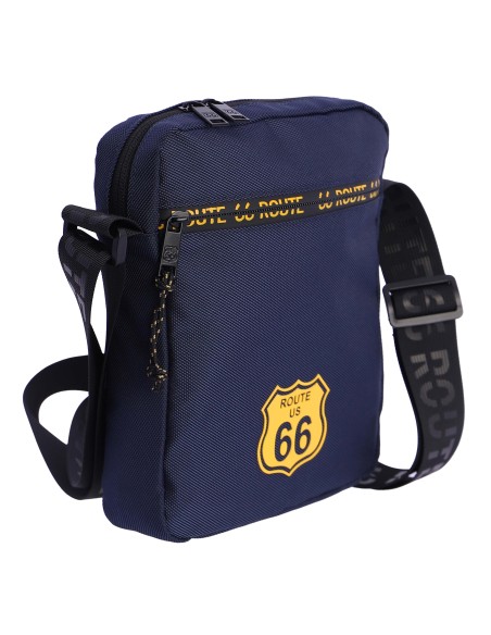 Bolso bandolera para hombre ROUTE 66 Joan de nylon con cremallera