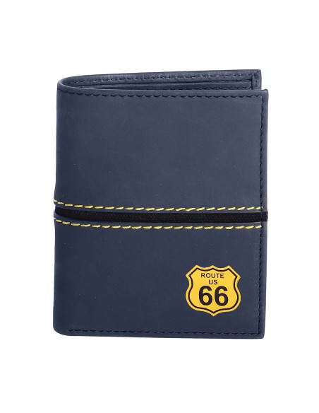 Cartera para hombre / adolescente ROUTE 66 Luis de piel con protección RFID