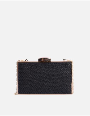 Bolso de fiesta clutch para mujer EL CABALLO Aria de rafia