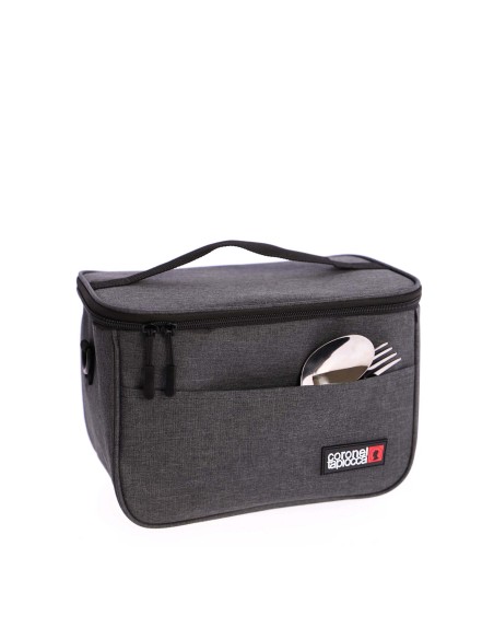 Bolsa térmica porta alimentos CORONEL TAPIOCCA Sidney de nylon con cremallera , Lunch Box Impermeable, Hermética e Isotérmica.