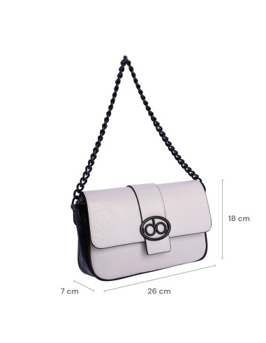 Bolso bandolera con solapa para mujer DON...