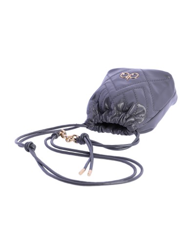 Bolso bandolera limosnera con pespunte...
