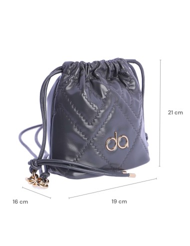 Bolso bandolera limosnera con pespunte...