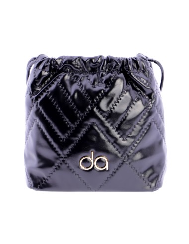 Bolso de hombro con pespunte decorativo en...