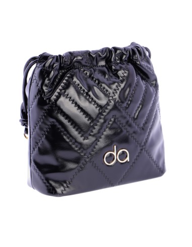 Bolso de hombro con pespunte decorativo en...