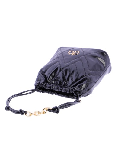 Bolso de hombro con pespunte decorativo en...