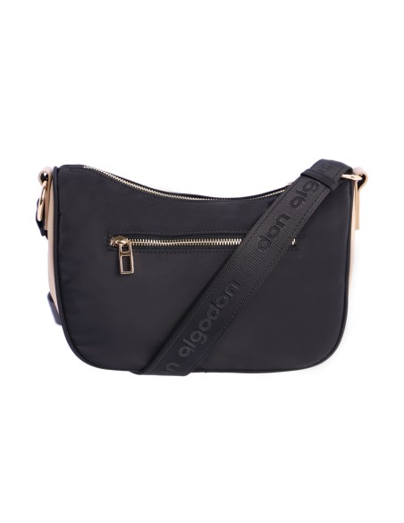 Bolso tipo góndola bicolor de bandolera de cinta ajustable de mujer DON ALGODON Bergamo en nylon. 