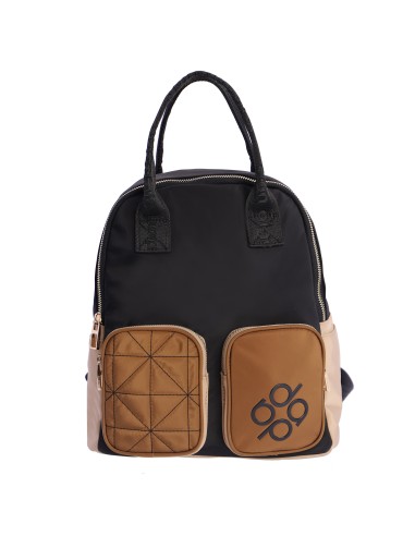 Mochila bicolor de cintas ajustables de mujer DON ALGODON Trento en nylon.