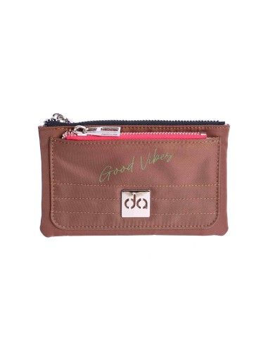 Cartera para mujer DON ALGODON Pavia en textil con cremallera.