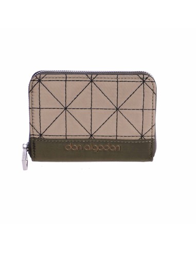 Cartera para mujer DON ALGODON Viareggio en textil con cremallera.