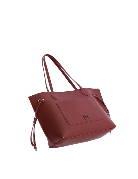 Bolso shopper para mujer DON ALGODON Danira de piel sintética con cremallera