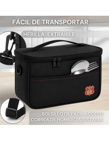 Bolsa térmica porta alimentos ROUTE 66