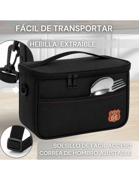 Bolsa térmica porta alimentos ROUTE 66