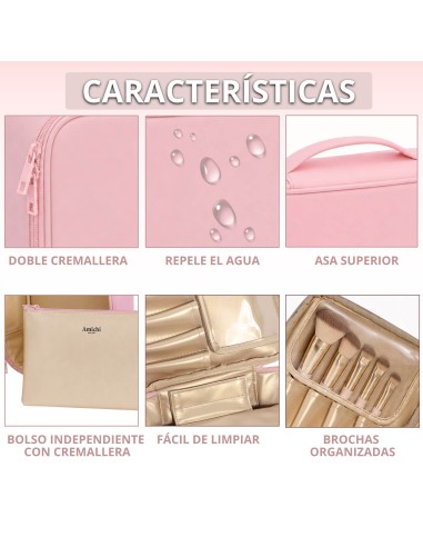 Neceser organizador de maquillaje AMICHI