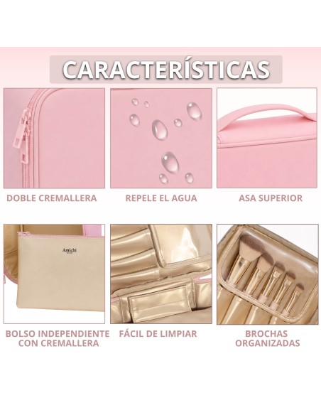 Neceser organizador de maquillaje AMICHI