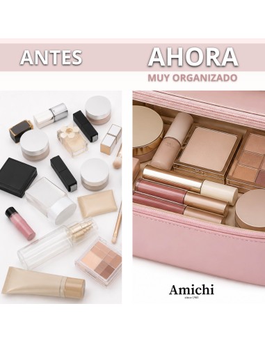 Neceser organizador de maquillaje AMICHI